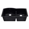 Alfi Brand Black 33" Dbl Bowl Undermount Granite Composite Kitchen Sink AB3320UM-BLA - alternate 4
